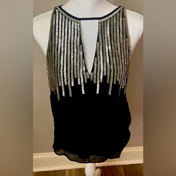 Parker - Black Beaded Top, Small, Beautiful! - Picture 4 of 8